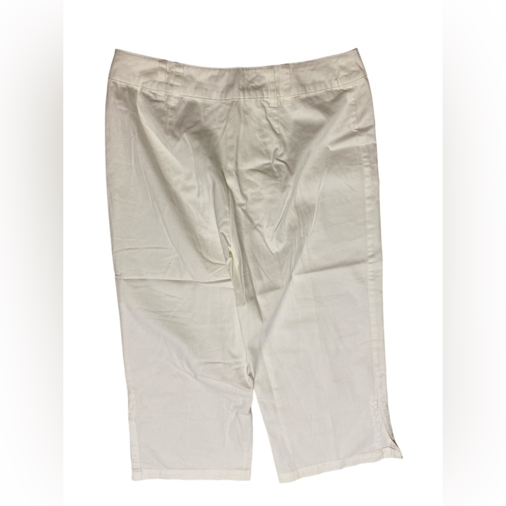 Chadwicks winter white cropped pants women’s size 10, 100% cotton